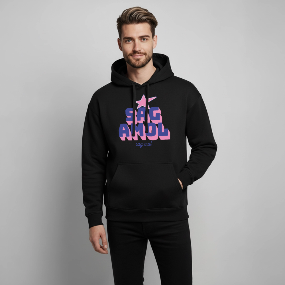 Sagamol Design – Oversized Unisex Hoodie - Schwarz