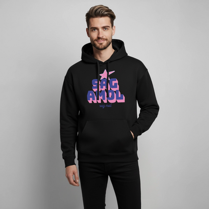 Sagamol Design – Oversized Unisex Hoodie - Schwarz