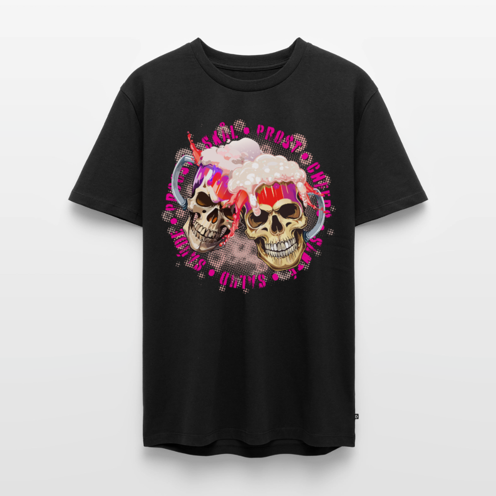 Party Skull Design Pink – Männer Premium T-Shirt - Schwarz