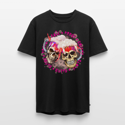 Party Skull Design Pink – Männer Premium T-Shirt - Schwarz