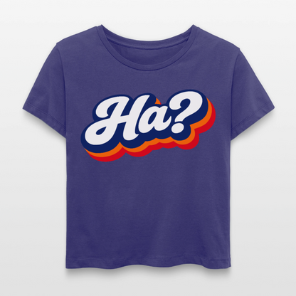 Ha? Design – Rundhals Frauen Bio-T-Shirt - Dämmerung