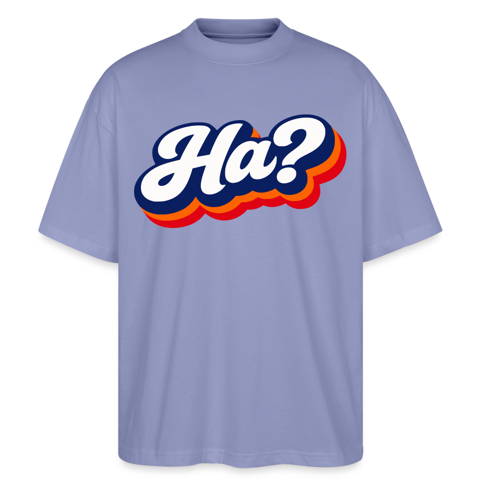 Ha? Design – Oversized Unisex Bio T-Shirt - Violett