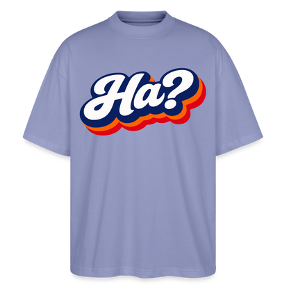 Ha? Design – Oversized Unisex Bio T-Shirt - Violett