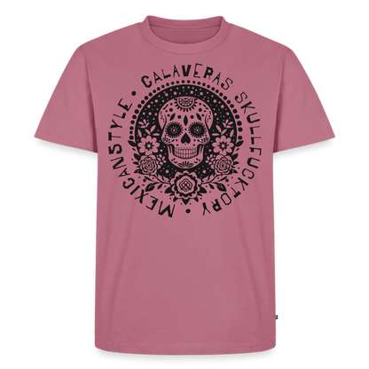 Sugar Skull Black Design - Männer Premium T-Shirt - Mauve