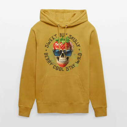 Strawberry Skull Design – Unisex Bio-Hoodie - Ocker