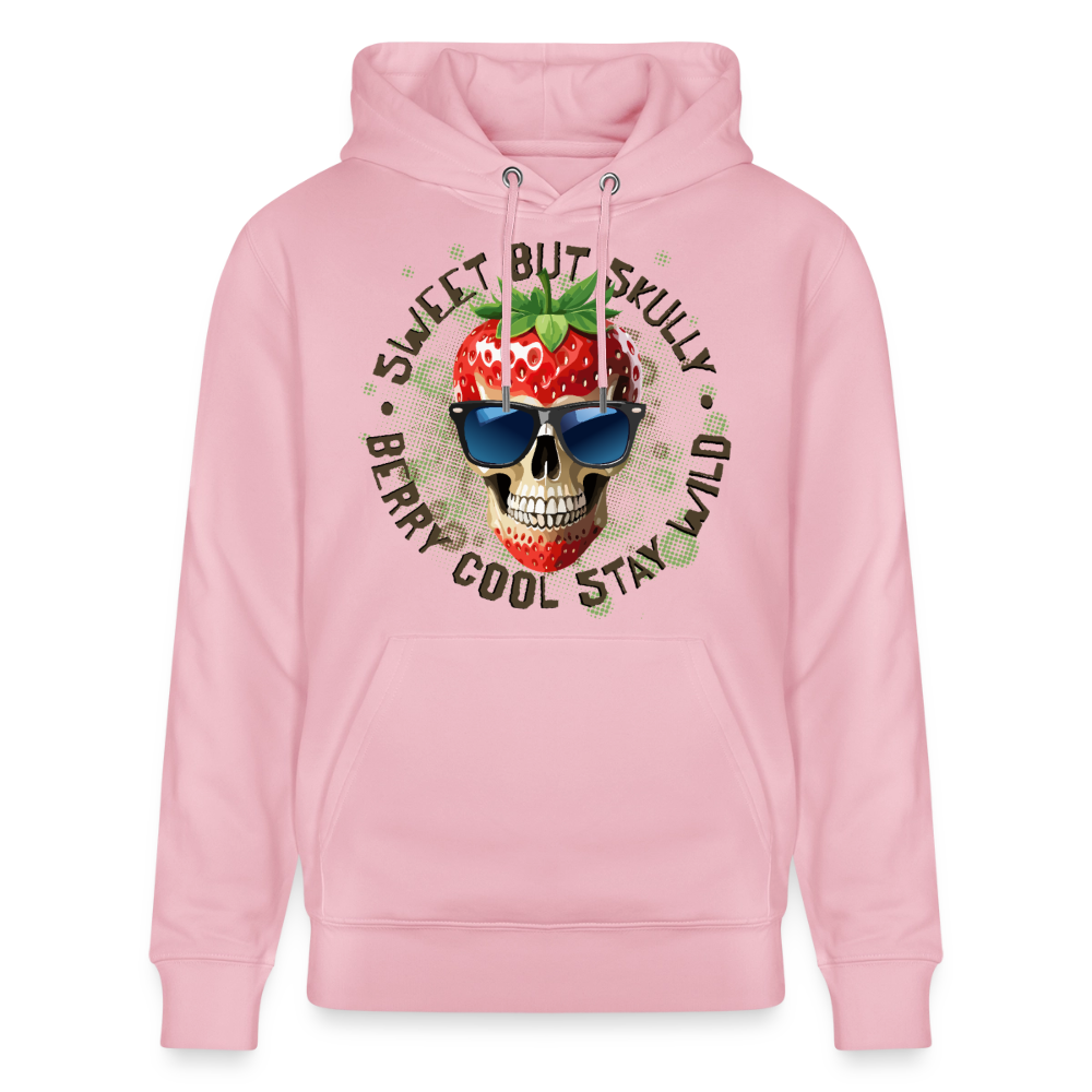 Strawberry Skull Design – Unisex Bio-Hoodie - Hellrosa