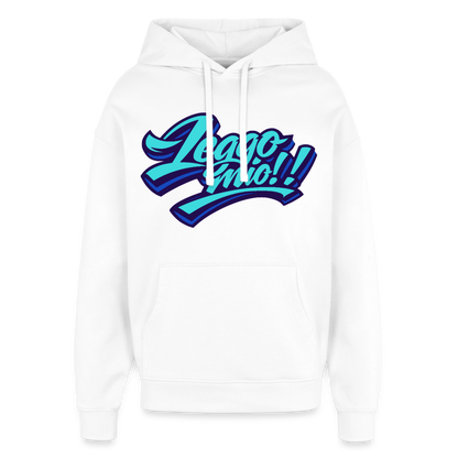Leggomio Design – Oversized Unisex Hoodie - Weiß
