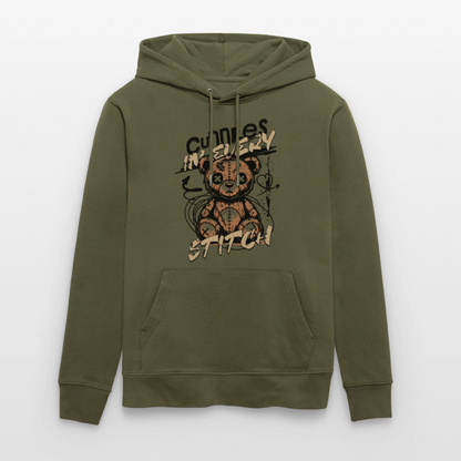 Bear Design – Unisex Bio-Hoodie - Khaki Grün