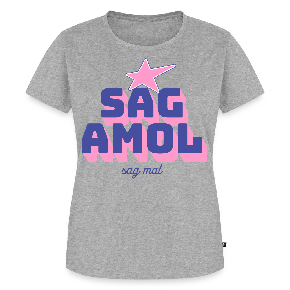 Sagamol Design – Frauen Premium T-Shirt - Grau meliert