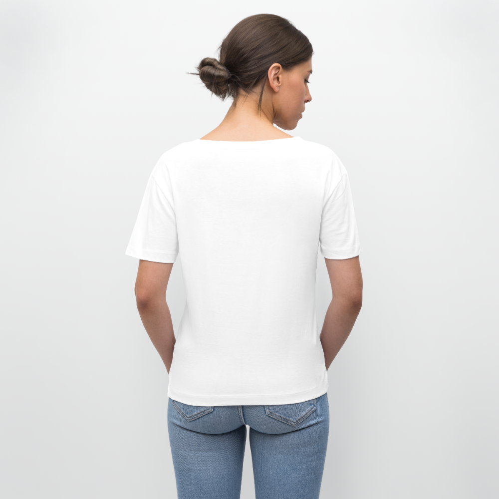 Party Skull Design – Rundhals Frauen Bio-T-Shirt - Weiß