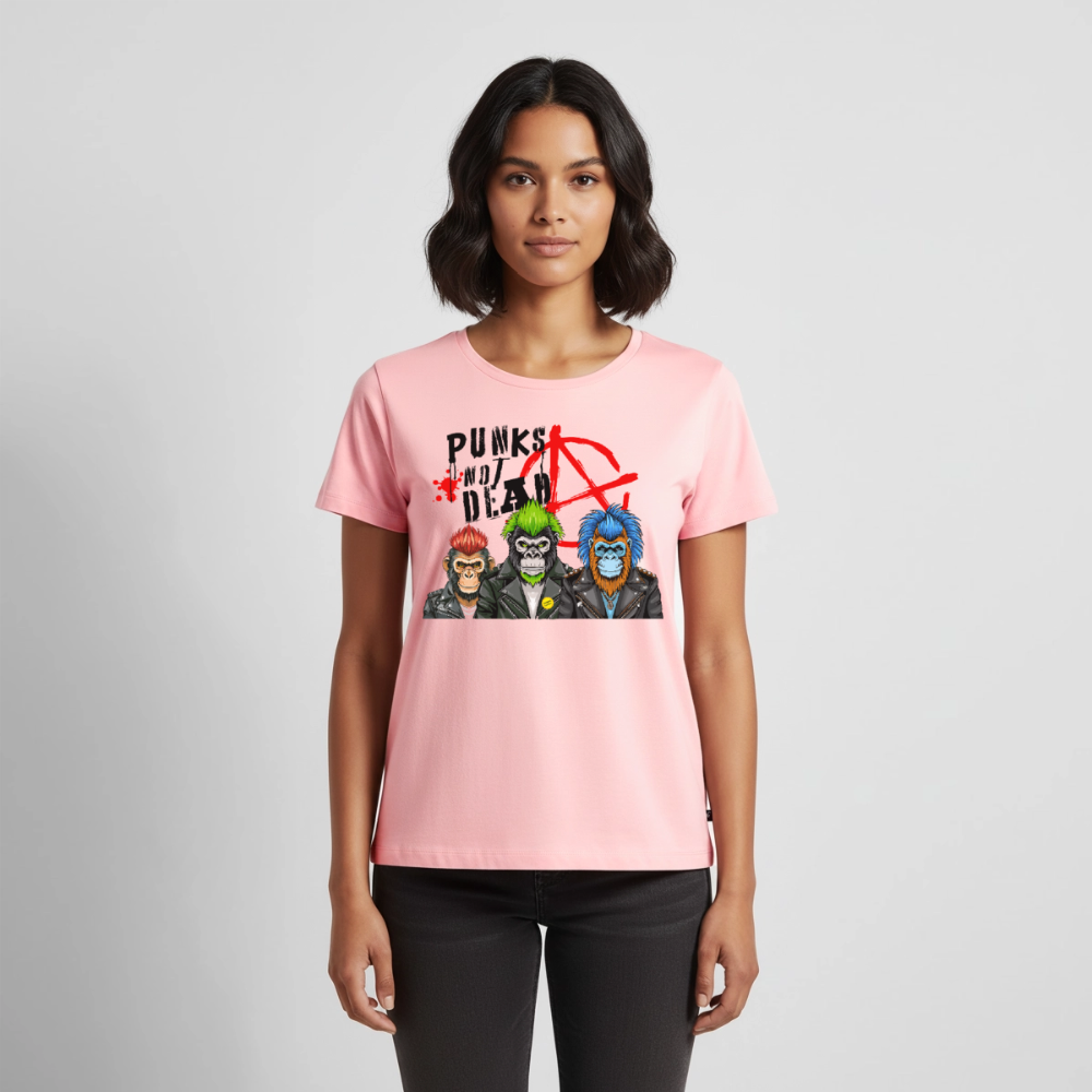 Punks Not Dead Design – Frauen Premium T-Shirt - Rosa