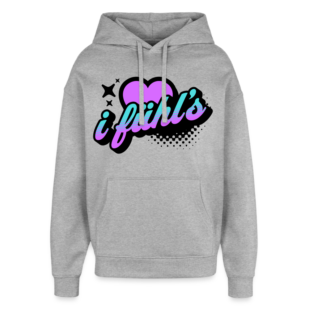 i fühl‘s Design – Oversized Unisex Hoodie - Grau meliert