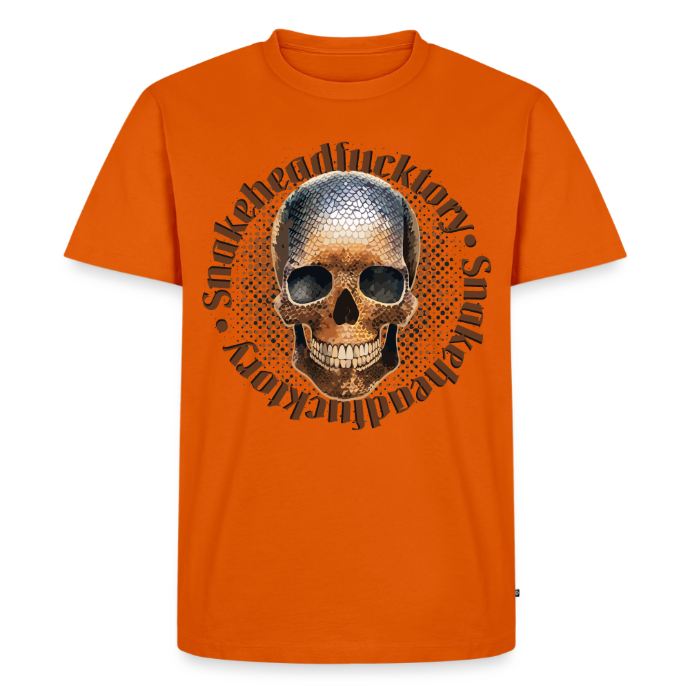 Sande Skull Design – Männer Premium T-Shirt - Orange 