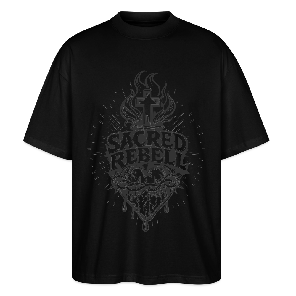 Sacred Rebell Design – Oversized Unisex Bio T-Shirt - Schwarz