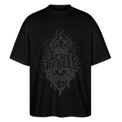 Sacred Rebell Design – Oversized Unisex Bio T-Shirt - Schwarz