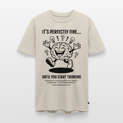 Brain Design – Männer Premium T-Shirt - Beige