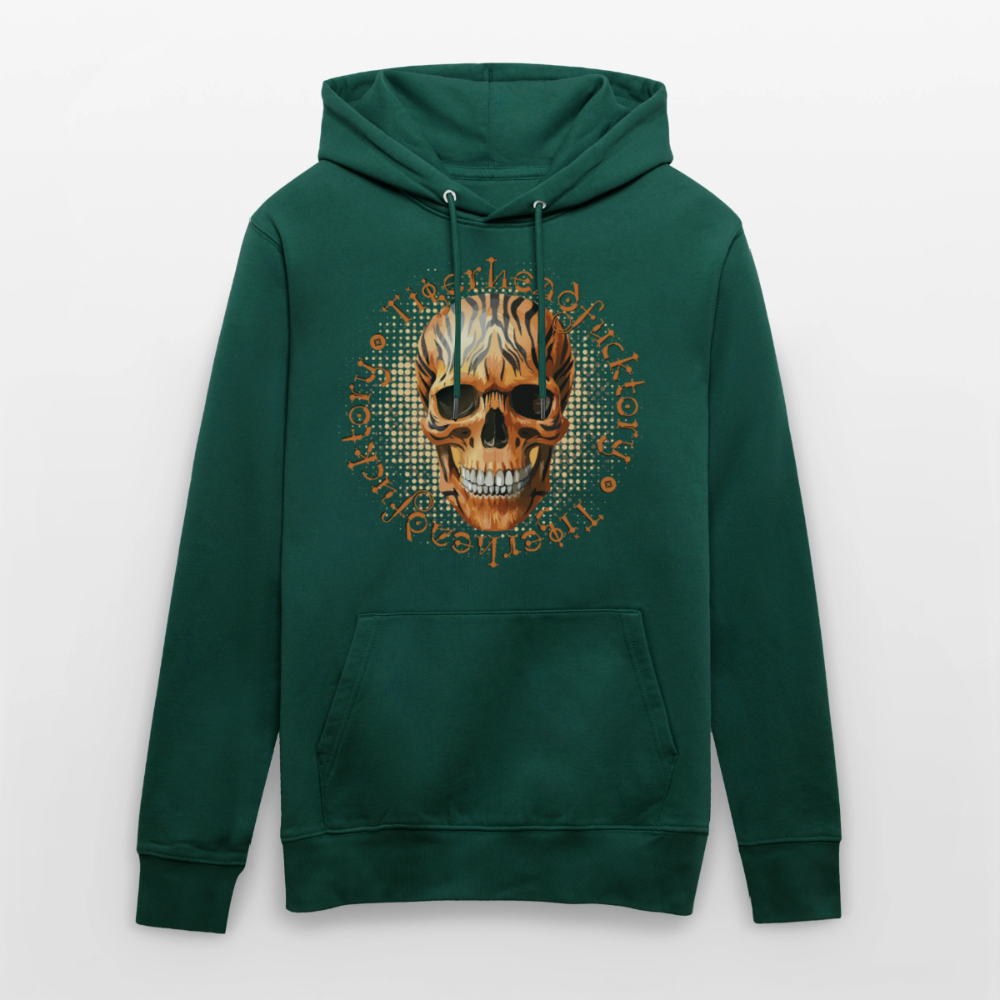 Tiger skull Design – Unisex Bio-Hoodie - Forest