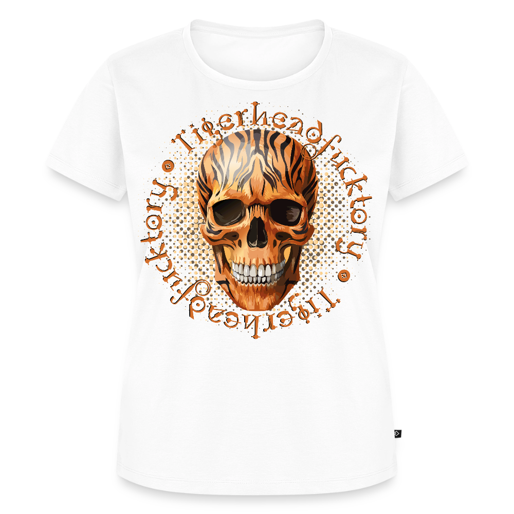 Tiger Skull Design – Frauen Premium T-Shirt - Weiß