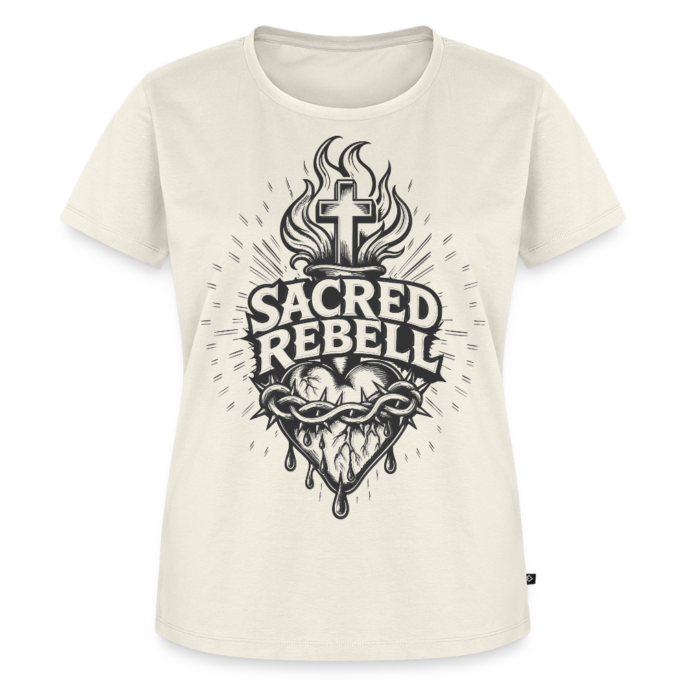 Sacred Rebell Design – Frauen Premium T-Shirt - Naturweiß