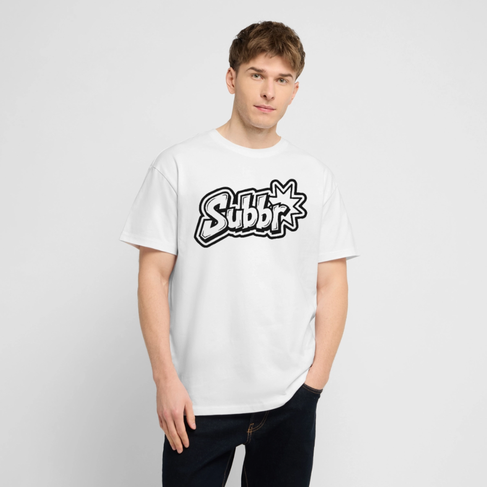 Subbr Design – Oversized Unisex Bio T-Shirt - Weiß