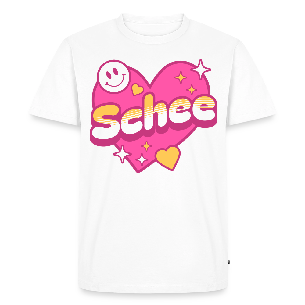 Schnee Design – Männer Premium T-Shirt - Weiß