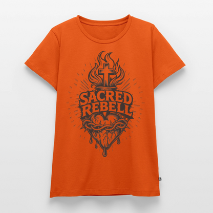 Sacred Rebell Design – Frauen Premium T-Shirt - Orange 