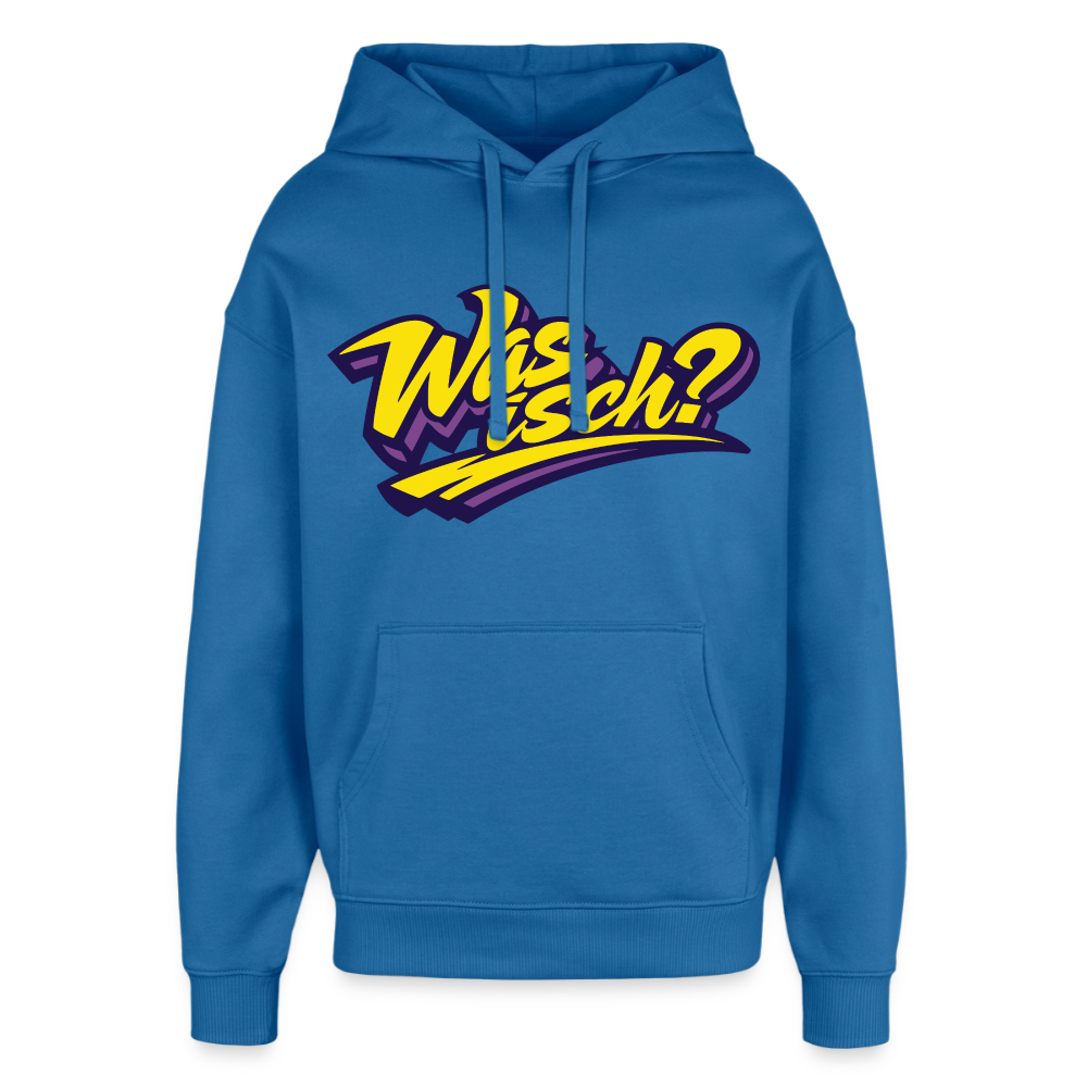 Was isch? Design – Oversized Unisex Hoodie - Achtsames Blau