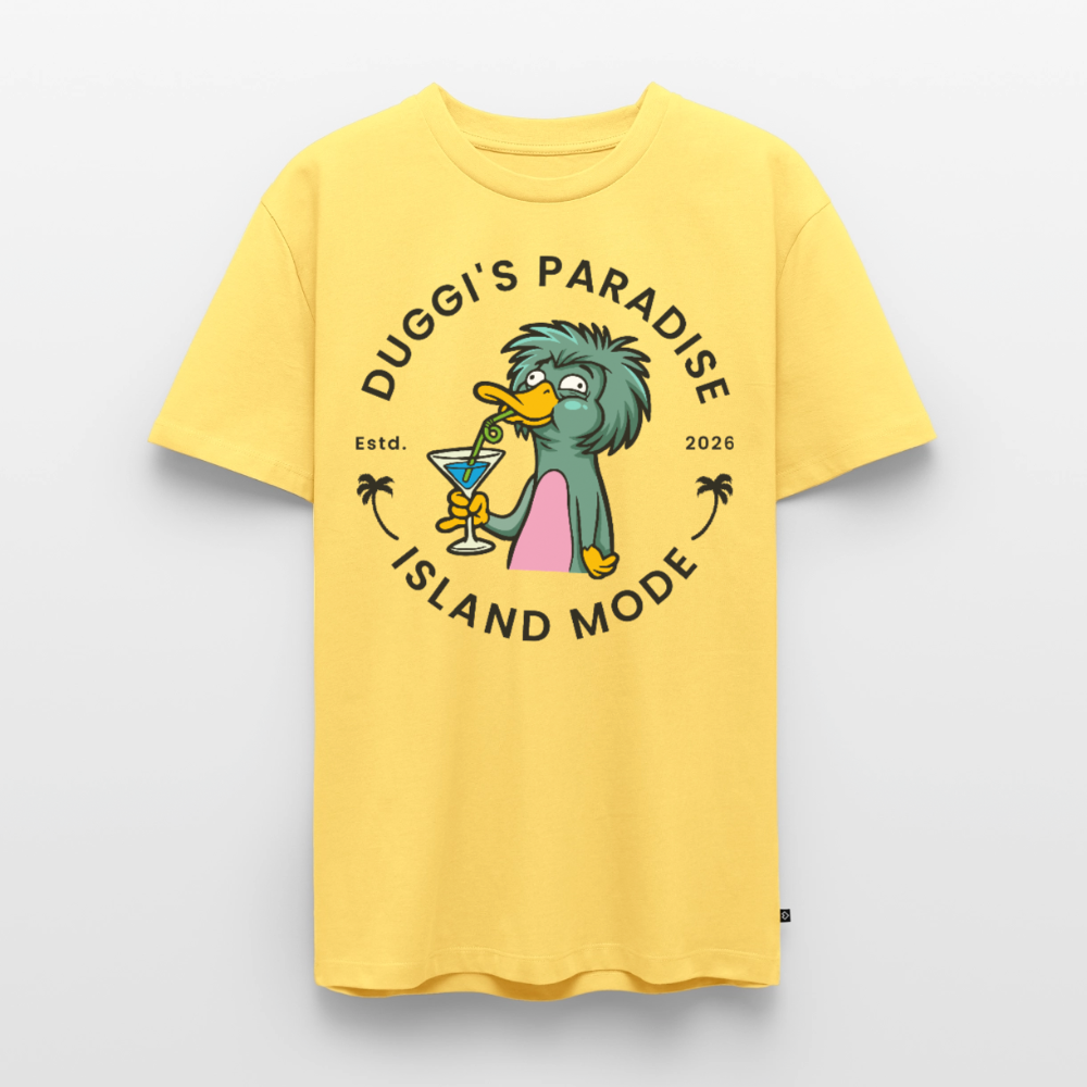 Nuggis Paradise Design – Männer Premium T-Shirt - Pastellgelb