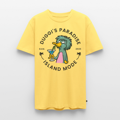 Nuggis Paradise Design – Männer Premium T-Shirt - Pastellgelb