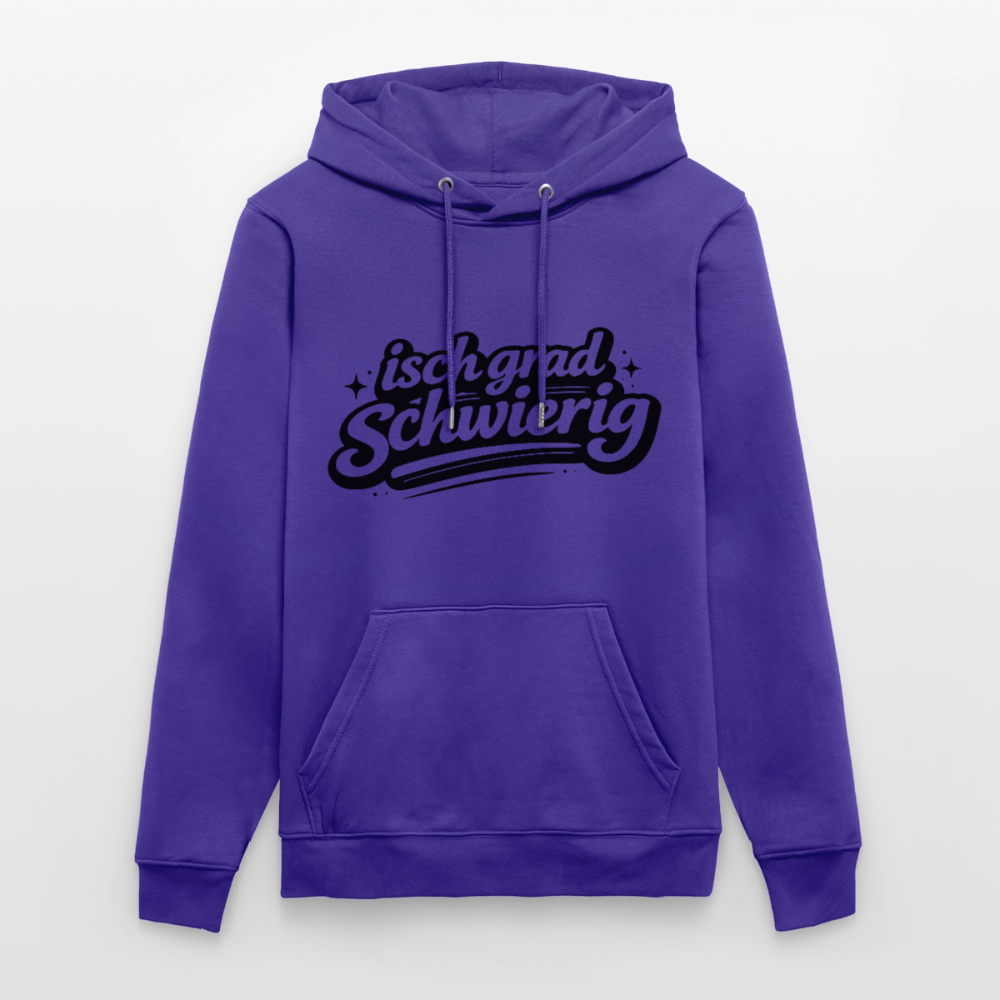 Isch grad schwierig Design – Unisex Bio-Hoodie - Purple Love 