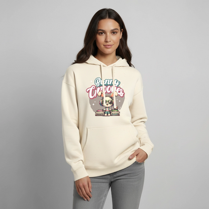 Bunny Grooves Design – Oversized Unisex Hoodie - Natur
