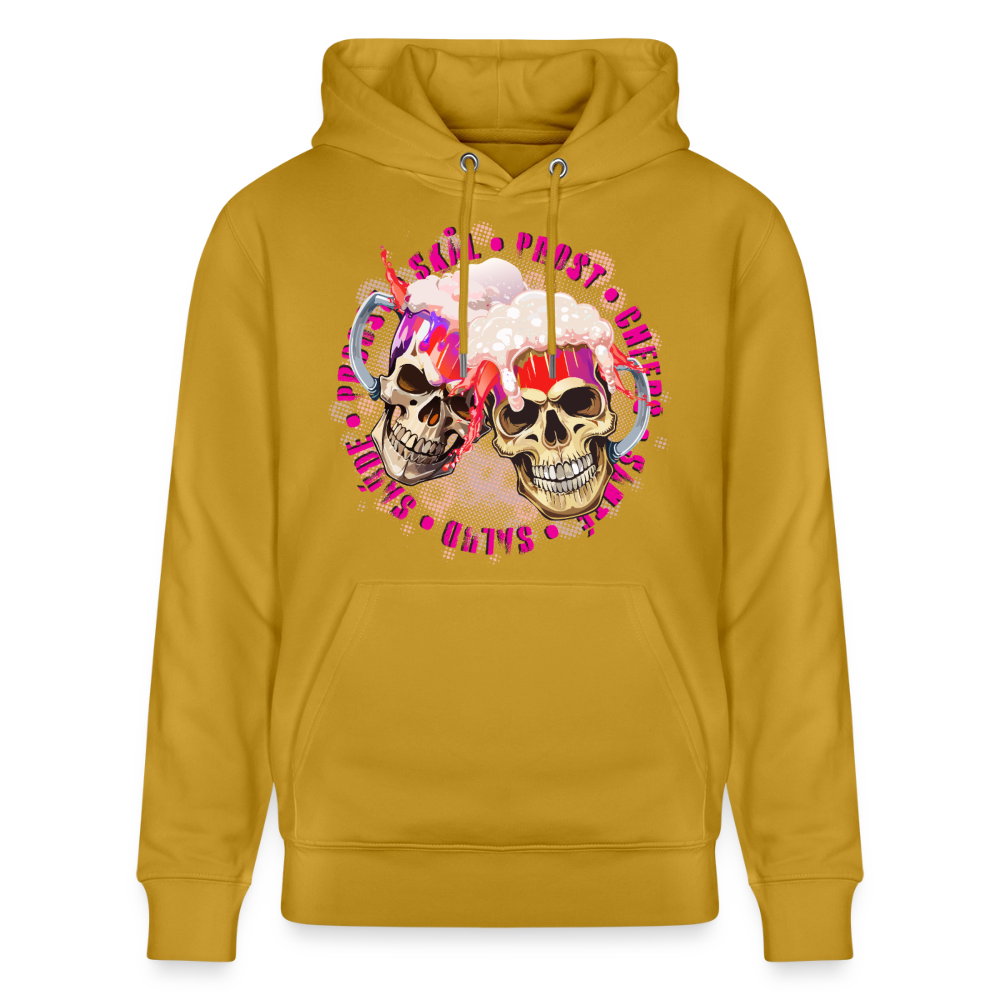 Party Skull Design Pink – Unisex Bio-Hoodie - Ocker