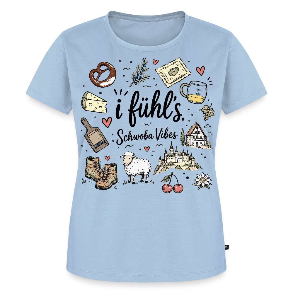 Alb Liebe Design – Frauen Premium T-Shirt - Hellblau