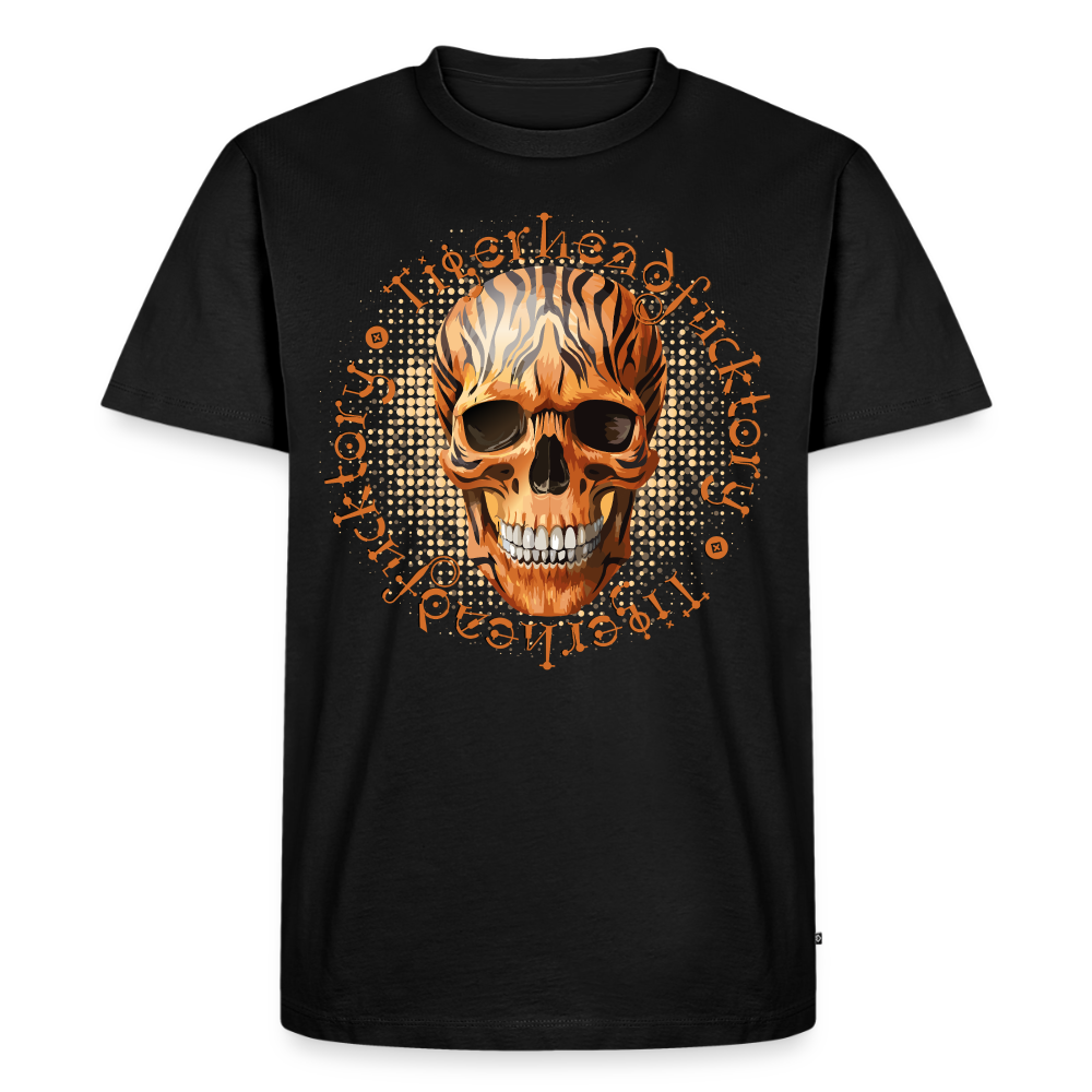 Tiger Skull Design – Männer Premium T-Shirt - Schwarz