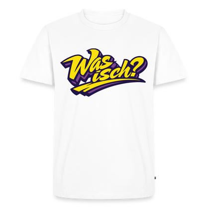 Was isch? Design – Männer Premium T-Shirt - Weiß
