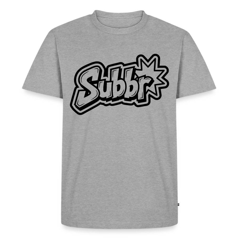 Subbr Design – Männer Premium T-Shirt - Grau meliert