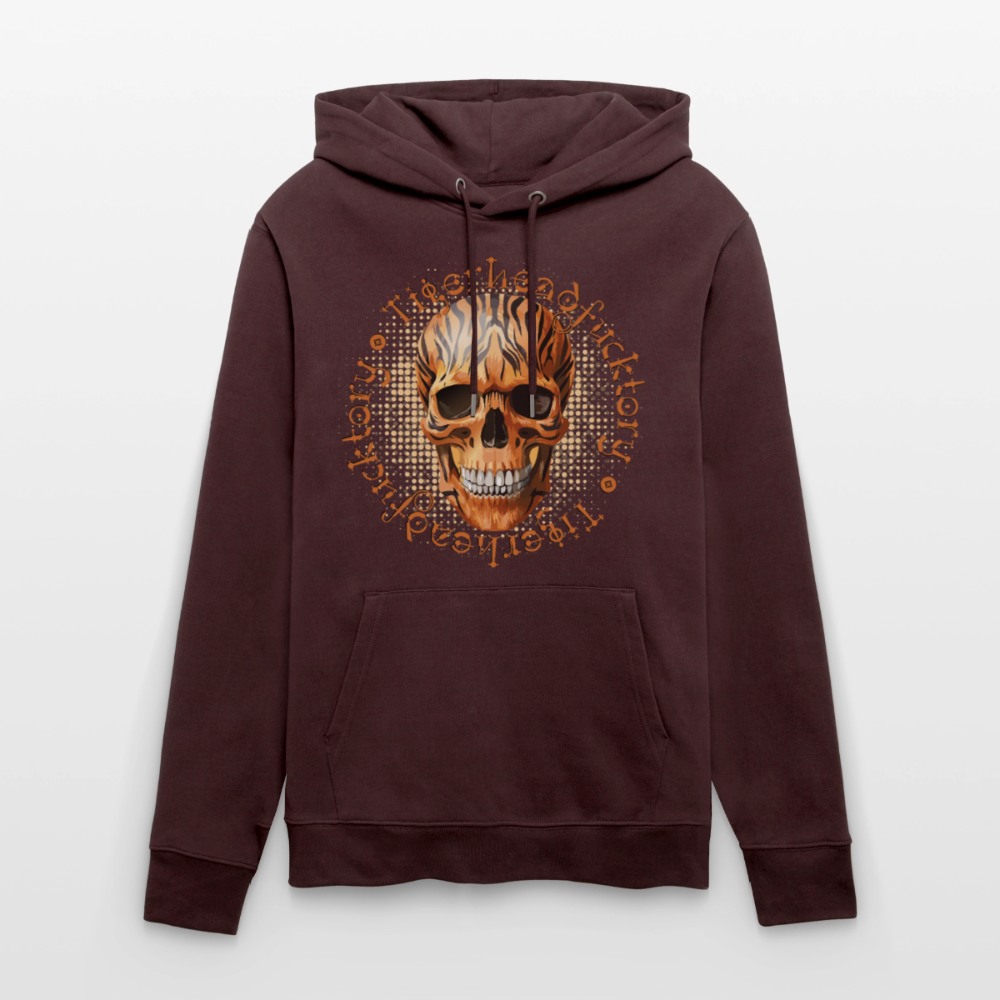 Tiger skull Design – Unisex Bio-Hoodie - Maroon