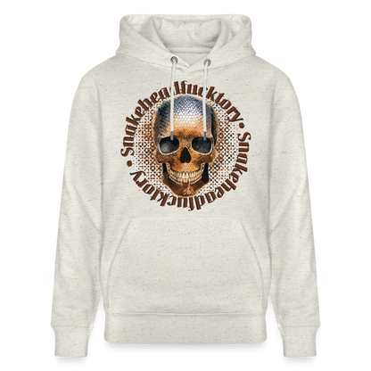 Snake Skull Design – Unisex Bio-Hoodie - Beige meliert