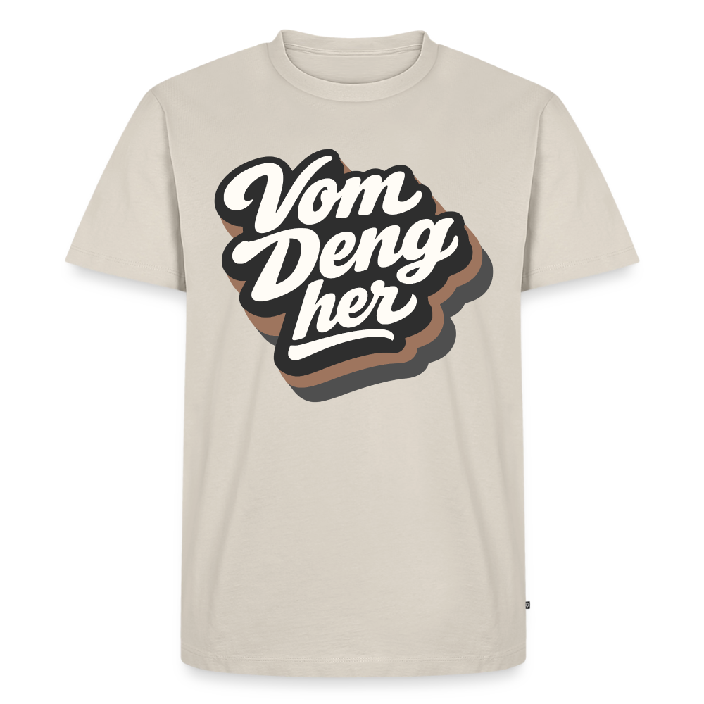 Vom Deng her Design – Männer Premium T-Shirt - Beige