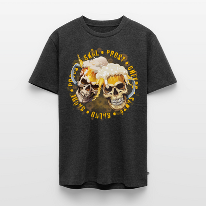 Party Skull Design – Männer Premium T-Shirt - Anthrazit meliert