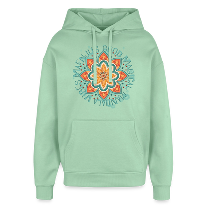 Mandala Türkis Design – Oversized Unisex Hoodie - Nebeljade