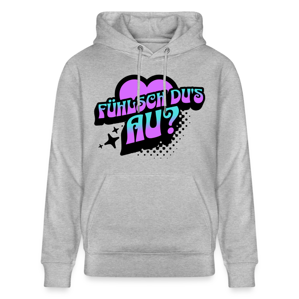 Fühlsch du‘s au Design – Unisex Bio-Hoodie - Grau meliert