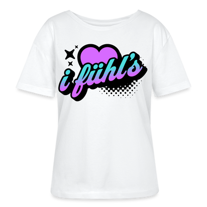 i fühl‘s Design – Rundhals Frauen Bio-T-Shirt - Weiß