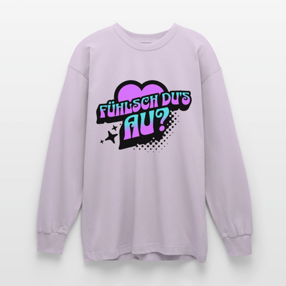 Fühlsch du‘s au Design – Oversized Langarmshirt - verblasstes Lila