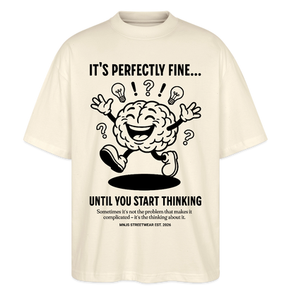 Brain Design – Oversized Unisex Bio T-Shirt - Natur
