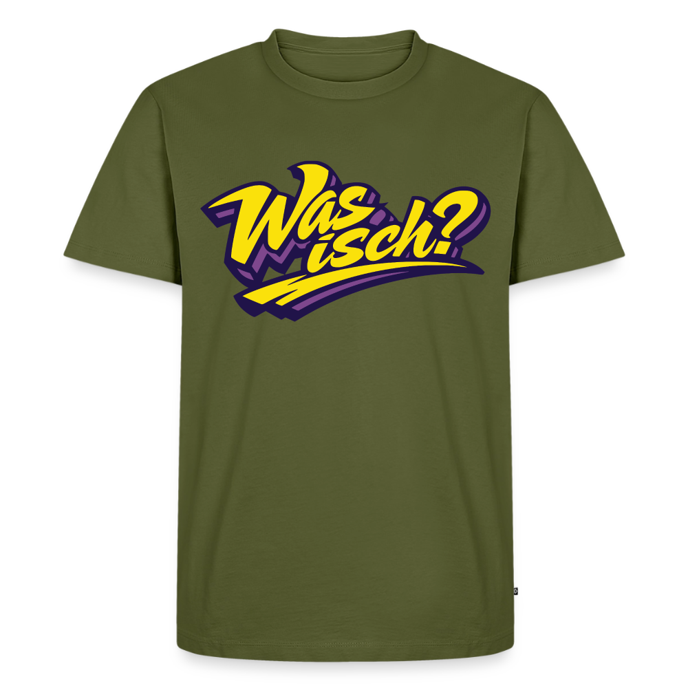 Was isch? Design – Männer Premium T-Shirt - Khaki