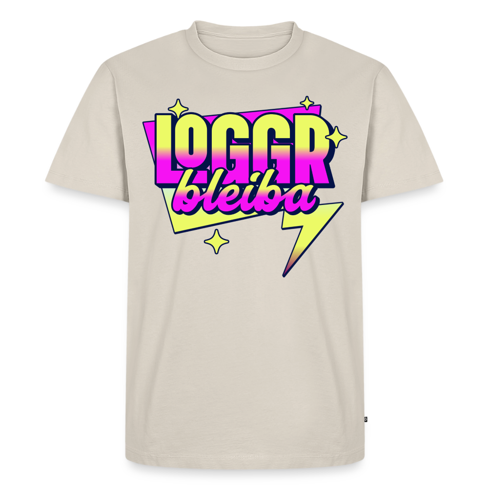 Logger bleibt Design – Männer Premium T-Shirt - Beige