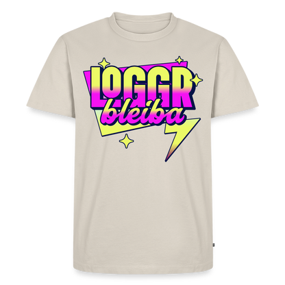 Logger bleibt Design – Männer Premium T-Shirt - Beige