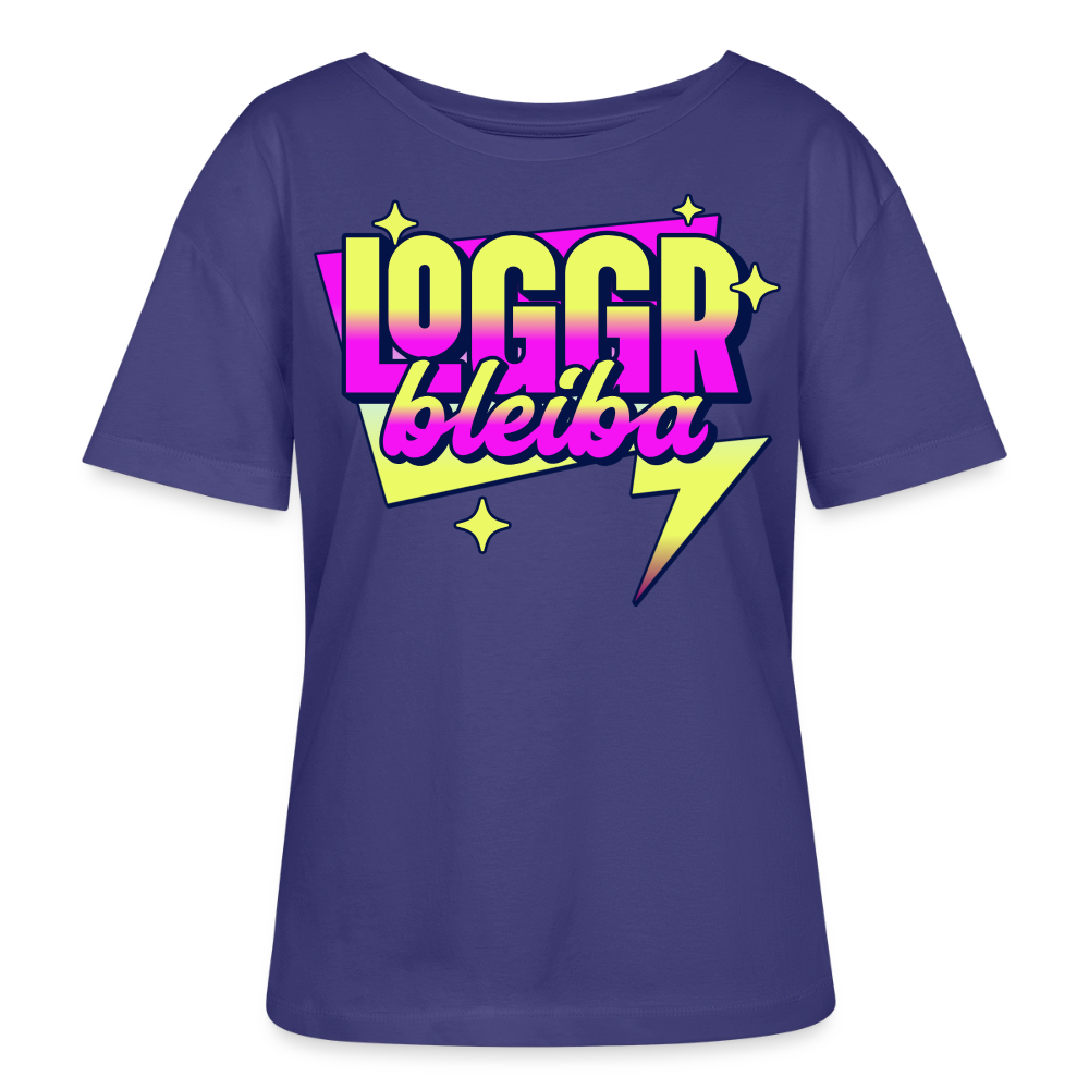 Logo bleibt Design – Rundhals Frauen Bio-T-Shirt - Dämmerung
