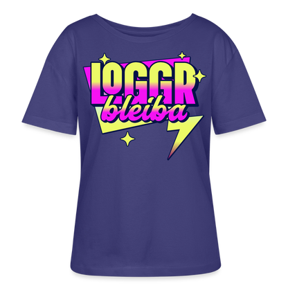 Logo bleibt Design – Rundhals Frauen Bio-T-Shirt - Dämmerung